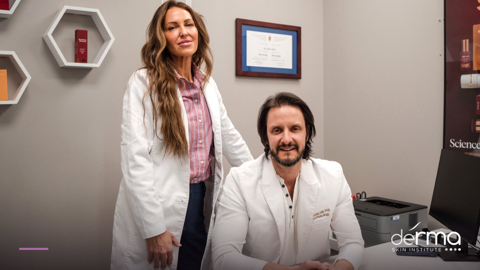 Dr. Dusan Sajic consulting with a patient about dermal fillers in Guelph