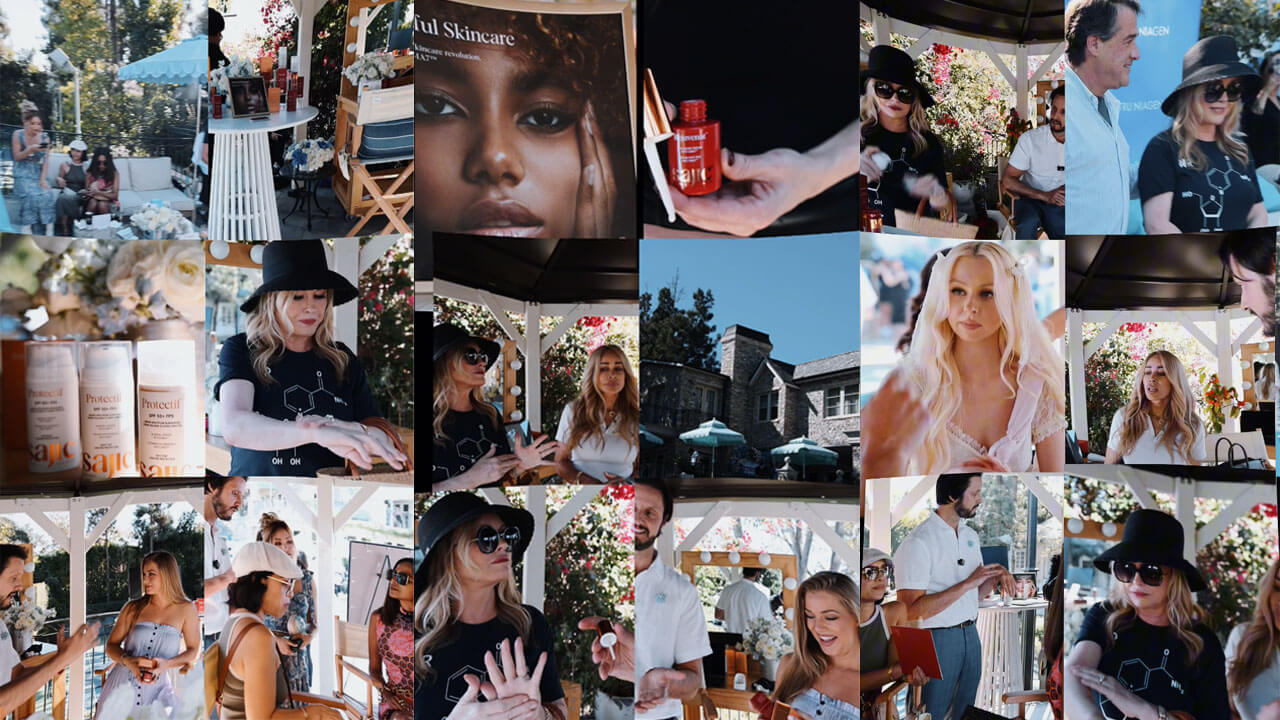 Opening up her Bel Air home for an afternoon of beauty and wellness